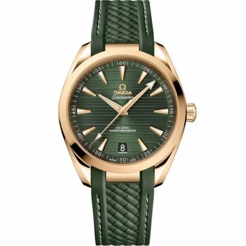 Omega Seamaster Aqua Terra 150M Master Chronometer 41 Moonshine Gold / Green / Rubber 220.52.41.21.10.001 (22052412110001)